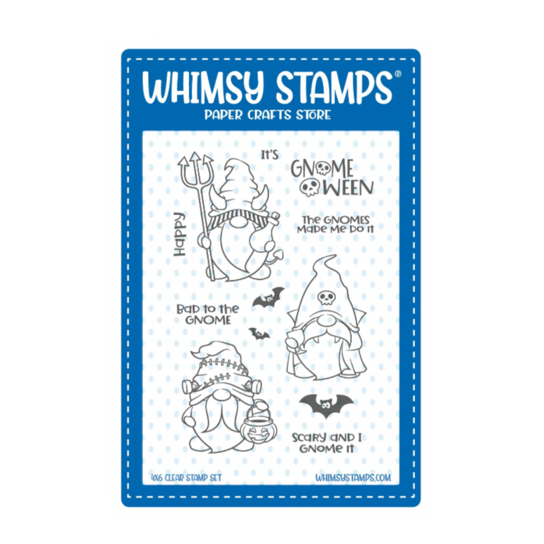 Whimsy Stamps GnomeOween Clear Stamps cwsd324a