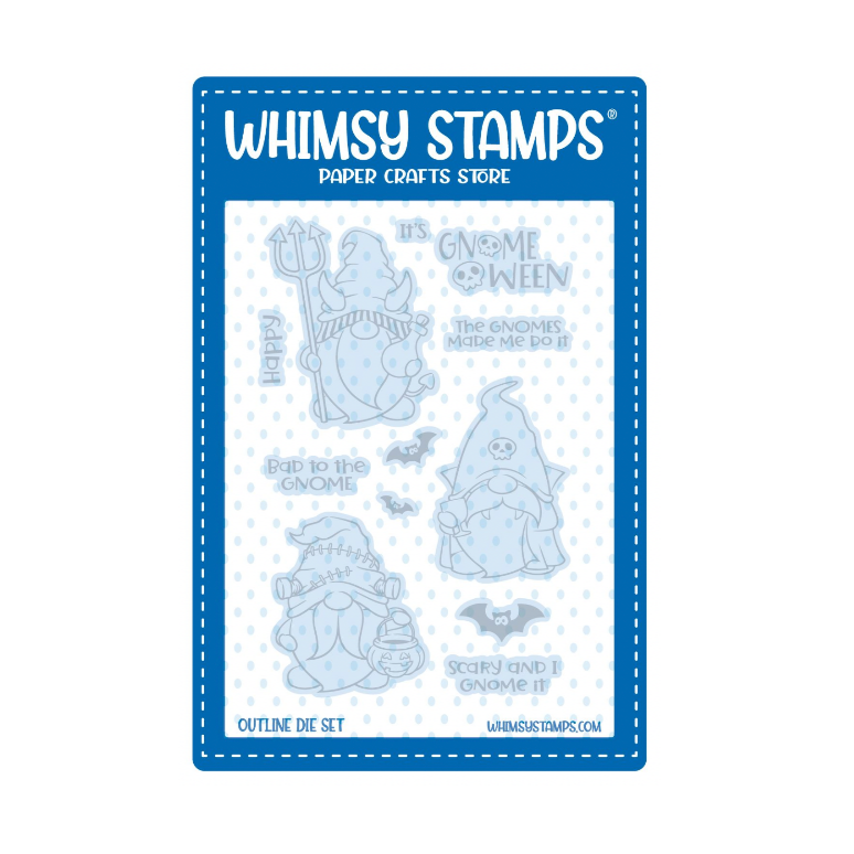 Whimsy Stamps GnomeOween Outline Dies wsd034