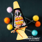 Whimsy Stamps Good Vibes Dies wsd394a shaker card