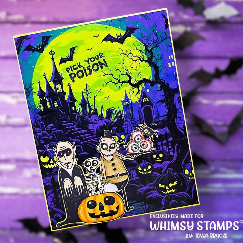 Whimsy Stamps Gothic Glow 6x6 inch Paper Pack wsdp22a eyes