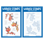 Whimsy Stamps Grumpy Dragons Clear Stamp and Die Set