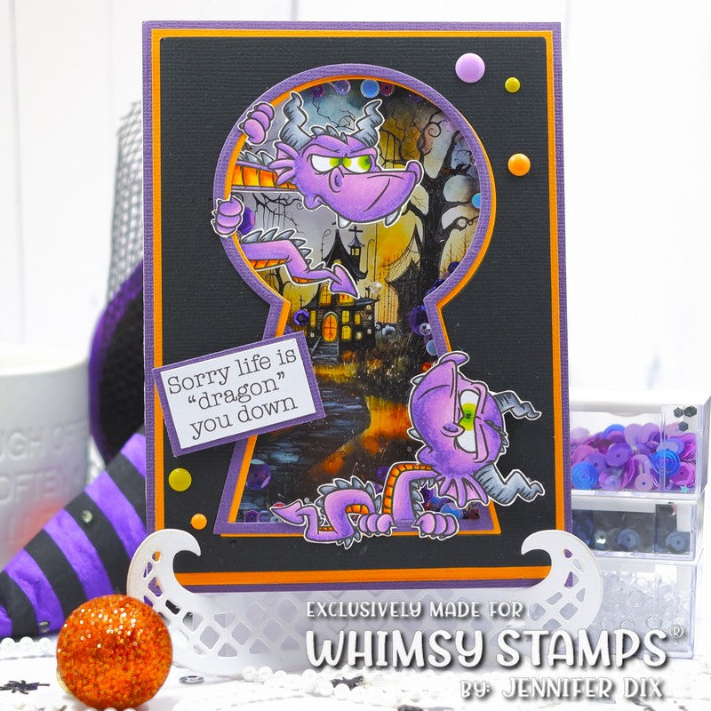Whimsy Stamps Grumpy Dragons Clear Stamps dp1006a feel better