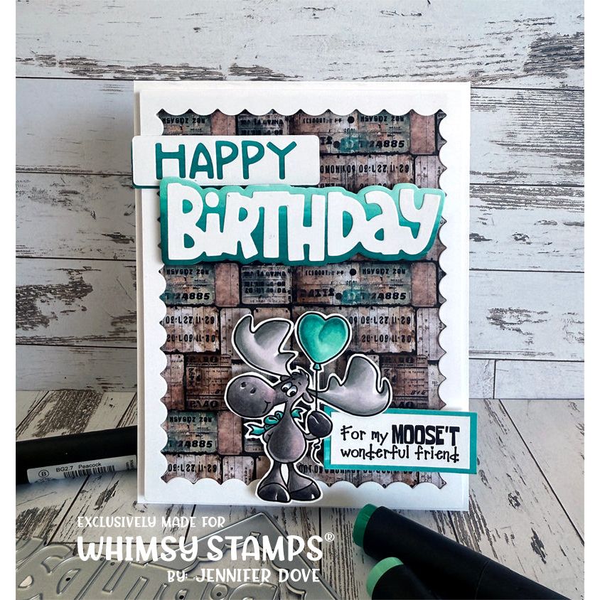 Whimsy Stamps Grungy Numbers 6 x 6 inch Paper Pack wsdp24a happy birthday