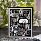Whimsy Stamps Grungy Numbers 6 x 6 inch Paper Pack wsdp24a skunk