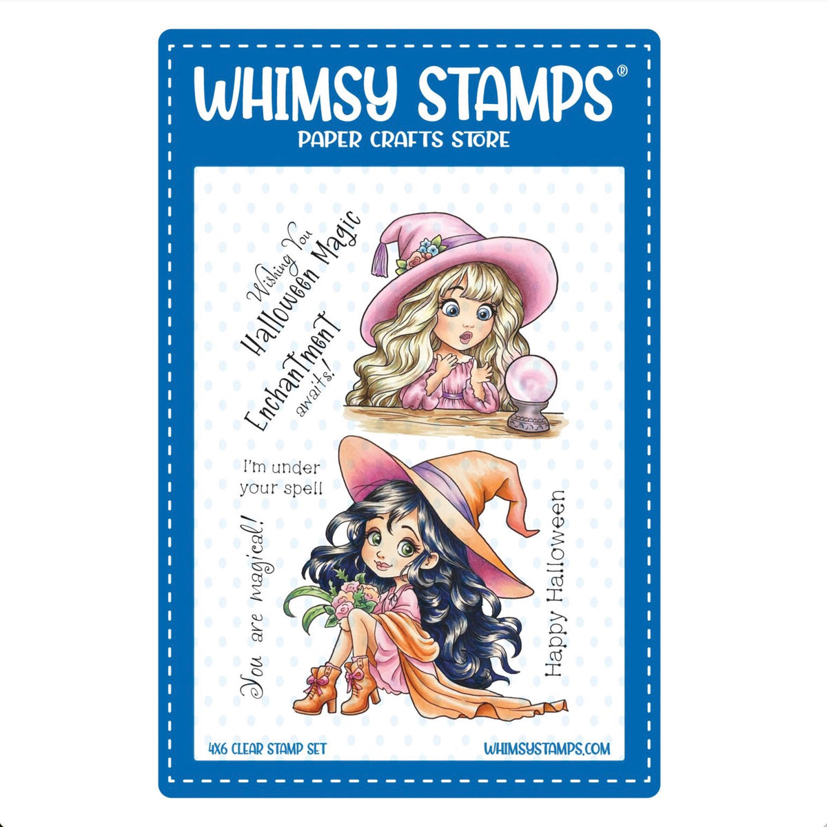 Whimsy Stamps Halloween Enchantment Clear Stamps c1319a