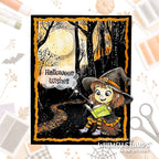 Whimsy Stamps Halloween Spells Clear Stamps c1307a halloween wishes forest card