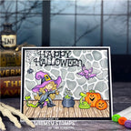 Whimsy Stamps Halloween Tricks Clear Stamp and No Fuss Mask Set snakes