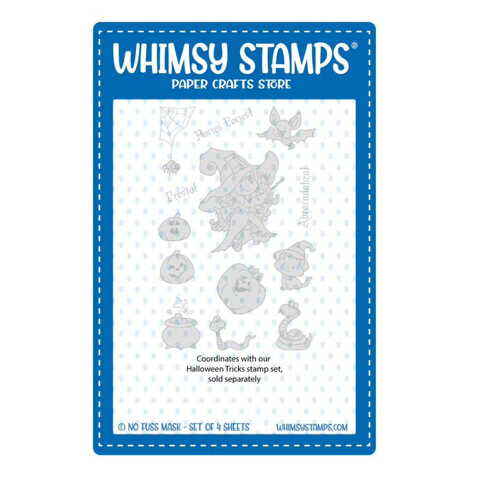 Whimsy Stamps Halloween Tricks Nofuss Masks wsnfm52