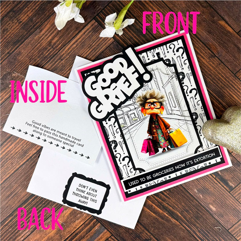 Whimsy Stamps Handmade Signatures 2 Clear Stamps cwsd414a good grief