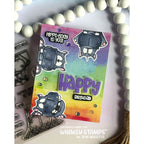 Whimsy Stamps Happy Hippos Clear Stamp and Die Set happy birthday