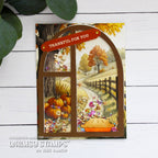 Whimsy Stamps Harvest Welcome Quick Card Fronts wsqcf-52 thankful for you shaker card