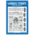 Whimsy Stamps Haunted Herald Clear Stamps cwsd483