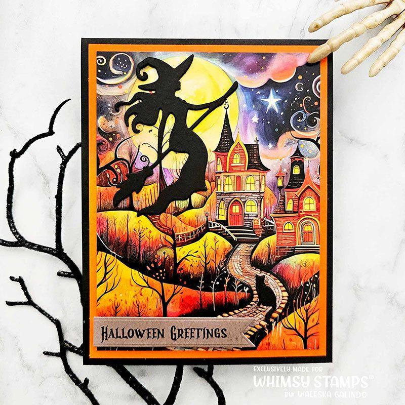 Whimsy Stamps Haunted Houses 6x6 inch Paper Pad wsdp49 halloween
