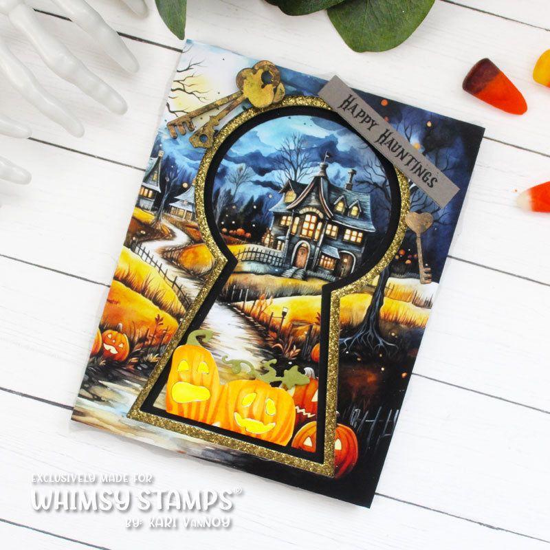 Whimsy Stamps Haunted Houses 6x6 inch Paper Pad wsdp49 pumpkins