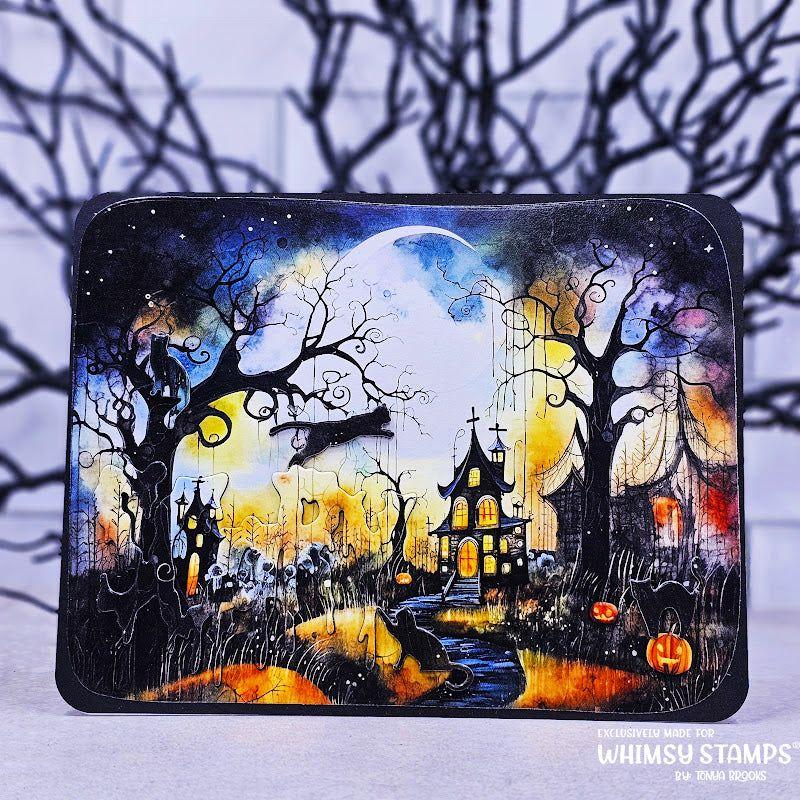 Whimsy Stamps Haunted Houses 6x6 inch Paper Pad wsdp49 spooky