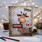 Whimsy Stamps Heartfelt Giraffes 1 Quick Card Fronts wsqcf-43 hello there