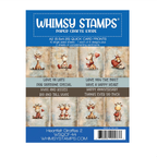 Whimsy Stamps Heartfelt Giraffes 2 Quick Card Fronts wsqcf-44
