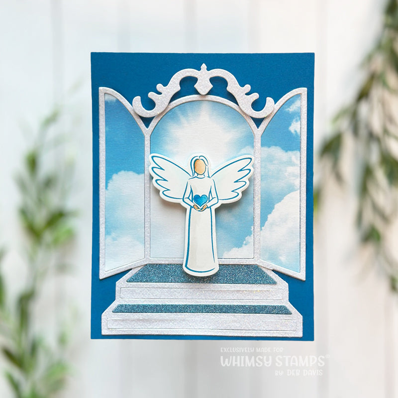 Whimsy Stamps Heaven's Gate Dies wsd574a clouds