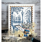 Whimsy Stamps Hello Deer Clear Stamps c1285a scallops