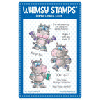 Whimsy Stamps Hippo Workout Clear Stamps dp1036a