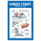 Whimsy Stamps Hippo Yoga Clear Stamps dp1048a