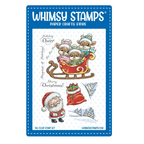 Whimsy Stamps Ho Ho Ho Deer Clear Stamps c1287a