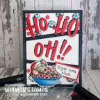 Whimsy Stamps Ho Ho Ho Die wsd072 sugar coma striped candies card