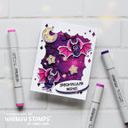 Whimsy Stamps Lets Get Spooky Clear Stamps khb162a stars