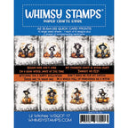 Whimsy Stamps Lil Witches Quick Card Fronts wsqcf-17