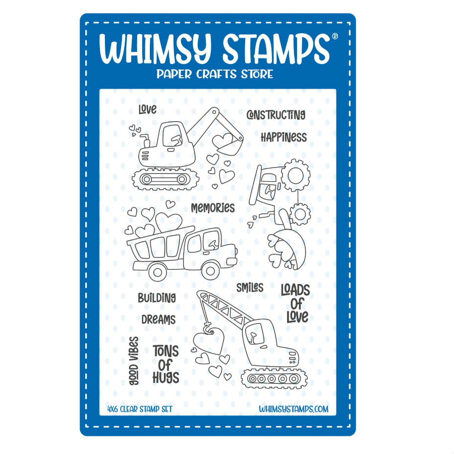 Whimsy Stamps Loads of Love Clear Stamp and Die Set image 1