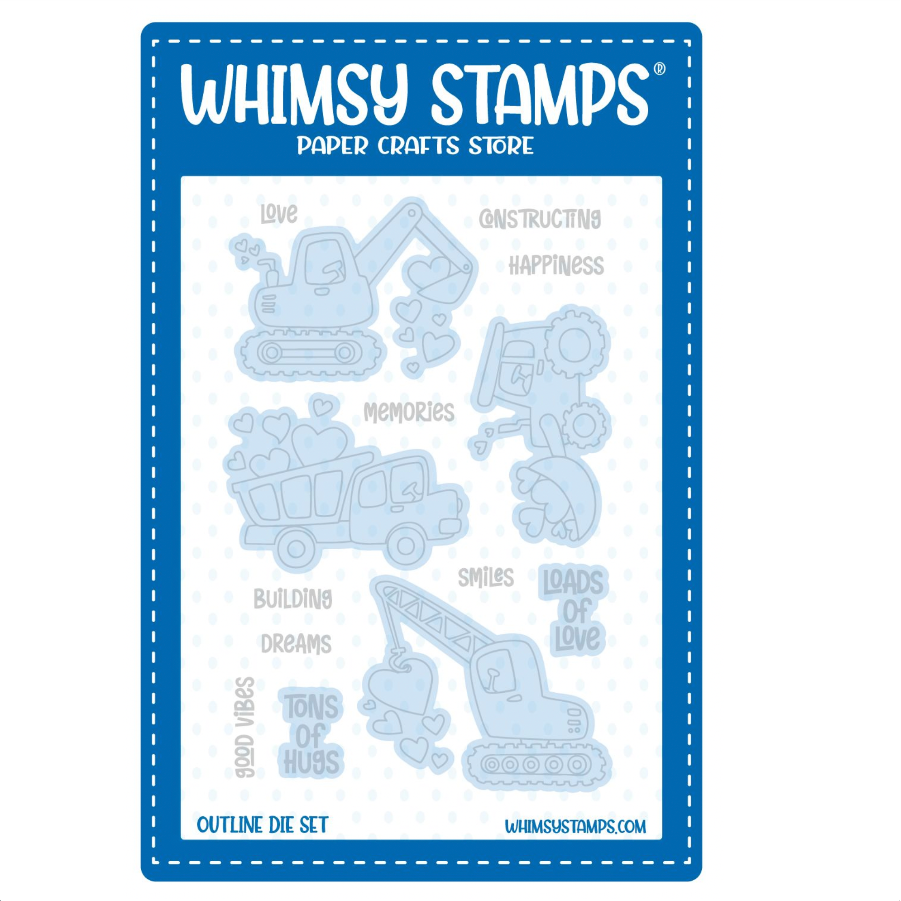 Whimsy Stamps Loads of Love Clear Stamp and Die Set image 2