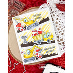 Whimsy Stamps Loads of Love Clear Stamps cwsd105a happiness