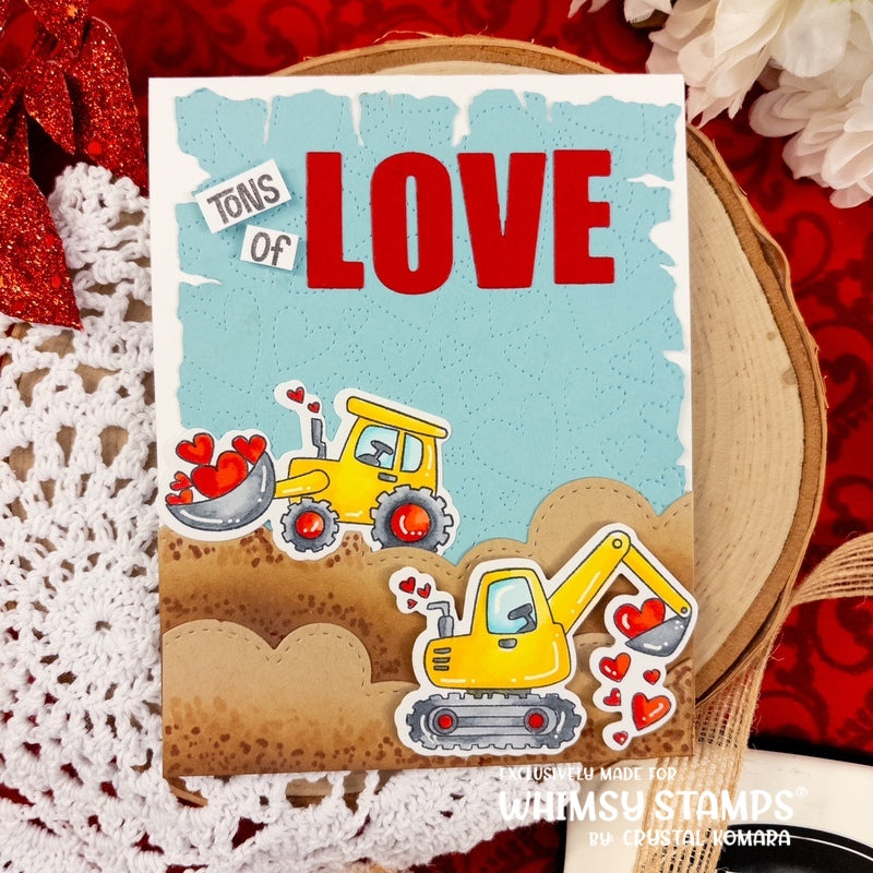 Whimsy Stamps Loads of Love Clear Stamps cwsd105a hearts