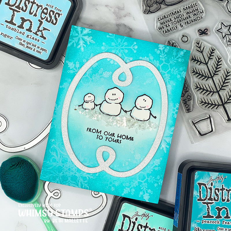 Whimsy Stamps Loopdidoos 3 Dies wsd393a snowmen