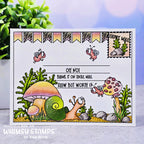 Whimsy Stamps Mail Mates Celebrate Clear Stamps cwsd394a snail