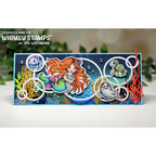 Whimsy Stamps Mermaid Friends Clear Stamps c1273a under the sea