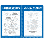 Whimsy Stamps Mermaid Kids Boy Clear Stamp and No Fuss Masks Set
