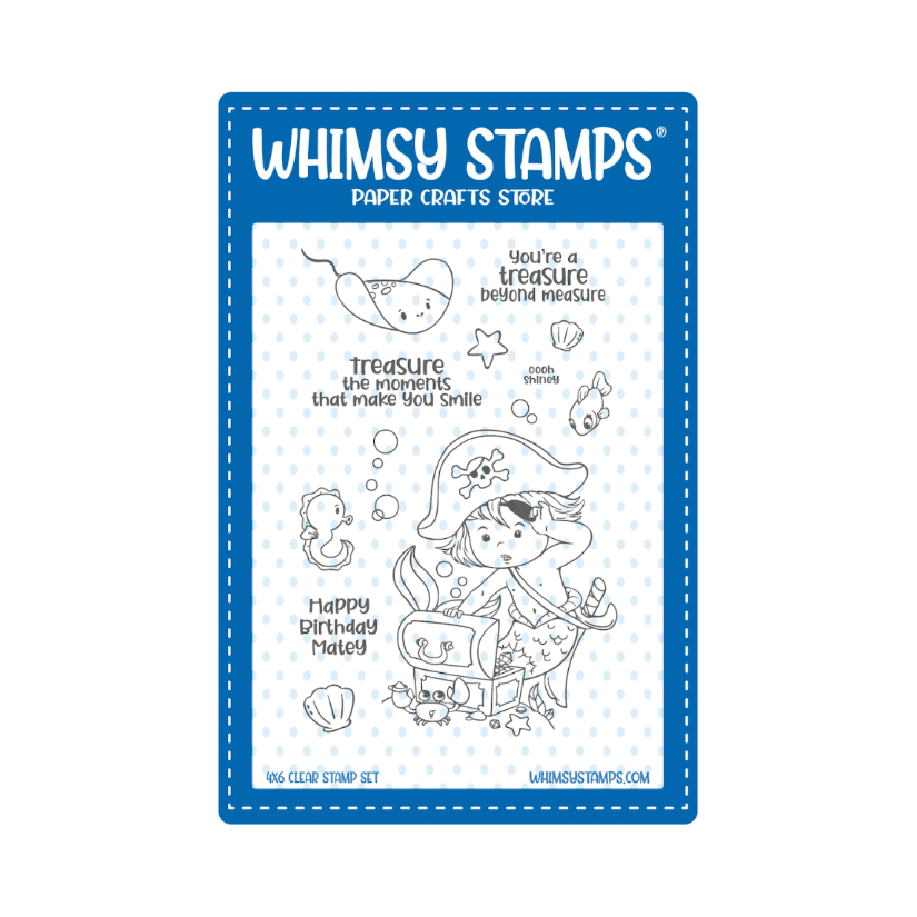 Whimsy Stamps Mermaid Kids Boy Clear Stamps cwsd297a