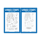 Whimsy Stamps Mermaid Kids Girl Clear Stamp and No Fuss Mask Set