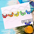 Whimsy Stamps Mermaid Kids Girl Clear Stamps cwsd298a rainbow