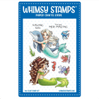 Whimsy Stamps Mermaid Whispers Clear Stamps c1301a