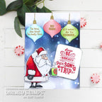 Whimsy Stamps Merry Stressmas Clear Stamps and Mask Set santa