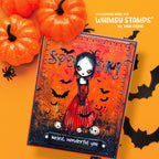Whimsy Stamps Misfits Quick Card Fronts wsqcf-36 orange