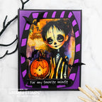 Whimsy Stamps Misfits Quick Card Fronts wsqcf-36 pumpkin
