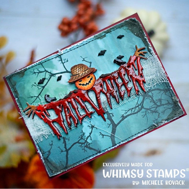 Whimsy Stamps Nevermore 6 x 6 Paper Pack wsdp32 scarecrow