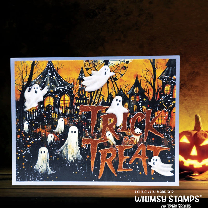 Whimsy Stamps October Nights 6x6 inch Paper Pack wsdp58 trick or treat card