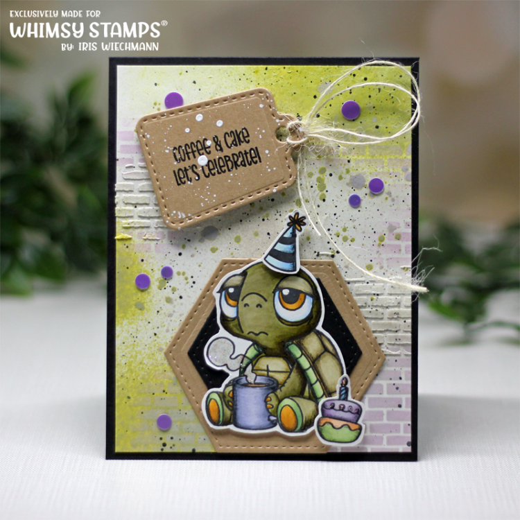 Whimsy Stamps Older Wiser Slower Clear Stamps cwsd299b cleebrate