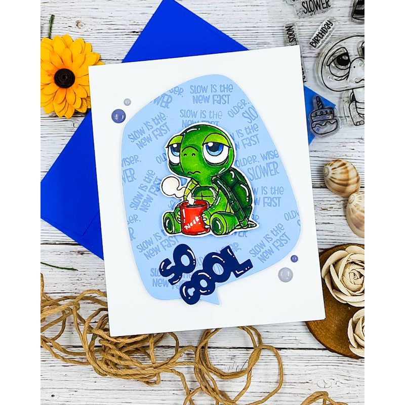 Whimsy Stamps Older Wiser Slower Clear Stamps cwsd299b cool
