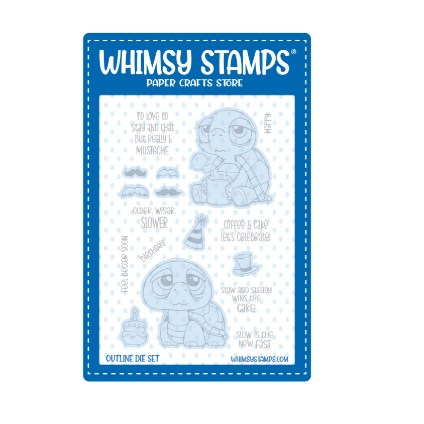 Whimsy Stamps Older Wiser Slower Outline Dies wsd026