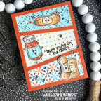 Whimsy Stamps On the Mend Clear Stamps khb149a background